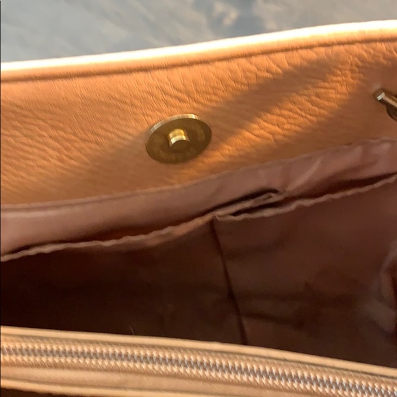 Bueno Two-Tone Handbag with Chain Accent - Picture 5 of 9